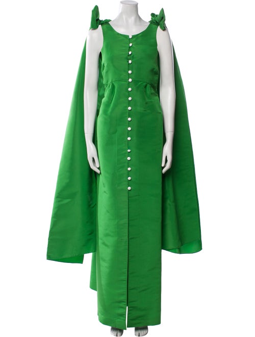 Rosie Assoulin Silk Cutout Accent Dress Set