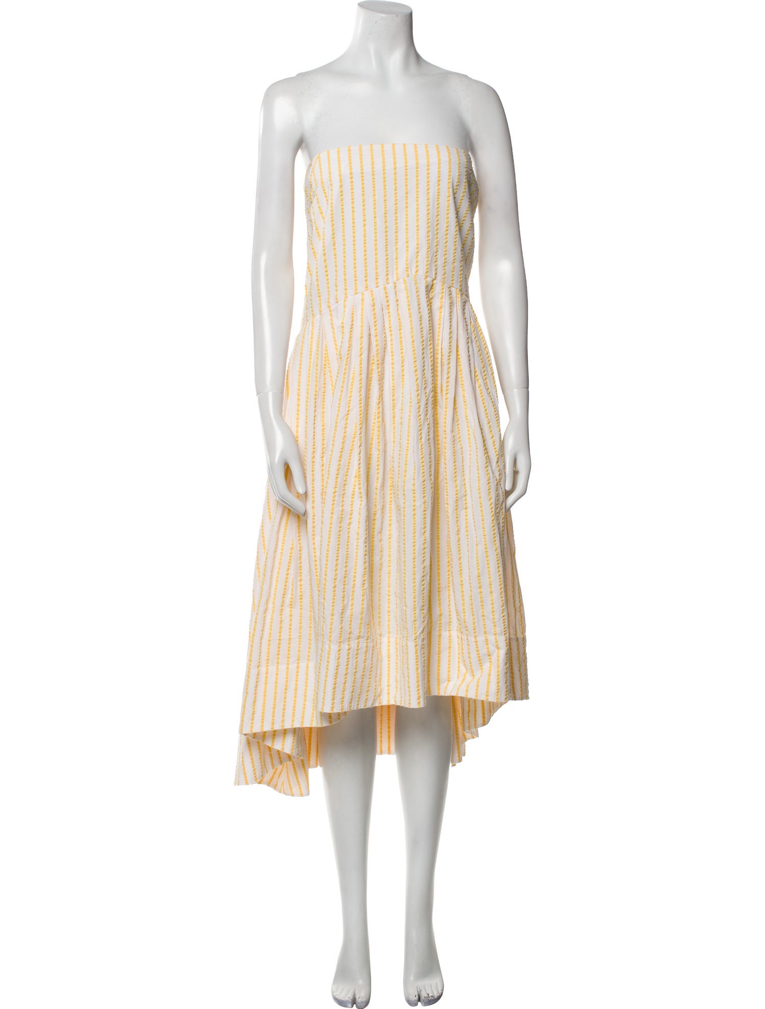 Rosie Assoulin Striped Knee-Length Dress