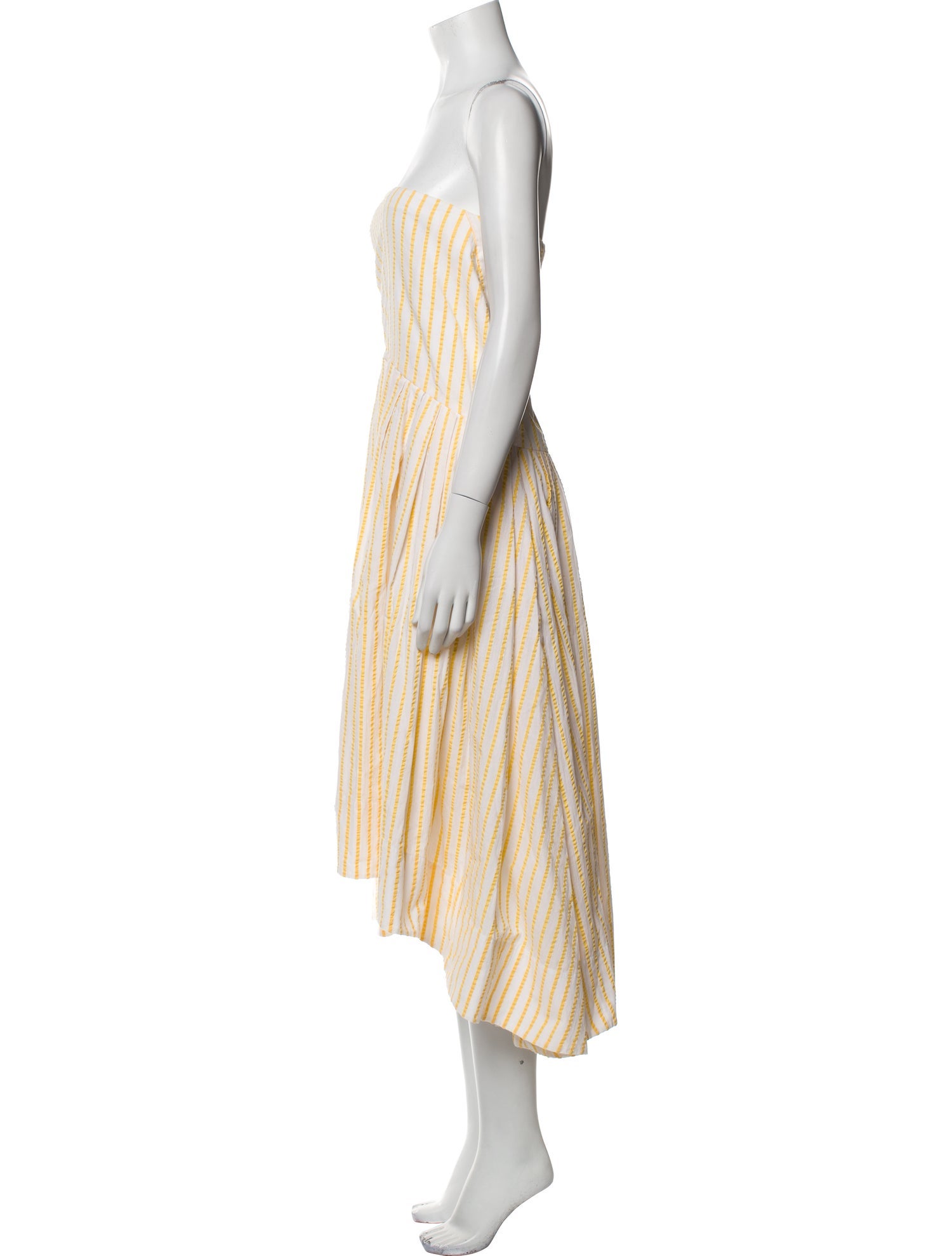 Rosie Assoulin Striped Knee-Length Dress