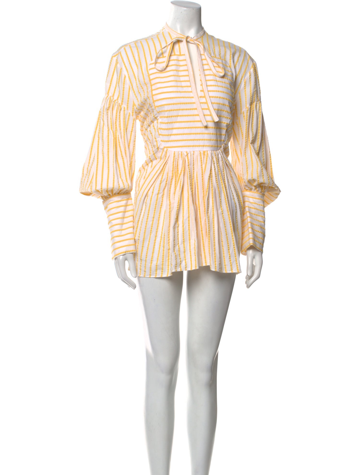 Rosie Assoulin Striped Mini Dress
