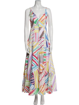 Rosie Assoulin Printed Long Dress