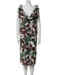 Rosie Assoulin Floral Print Midi Length Dress