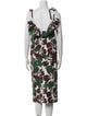 Rosie Assoulin Floral Print Midi Length Dress