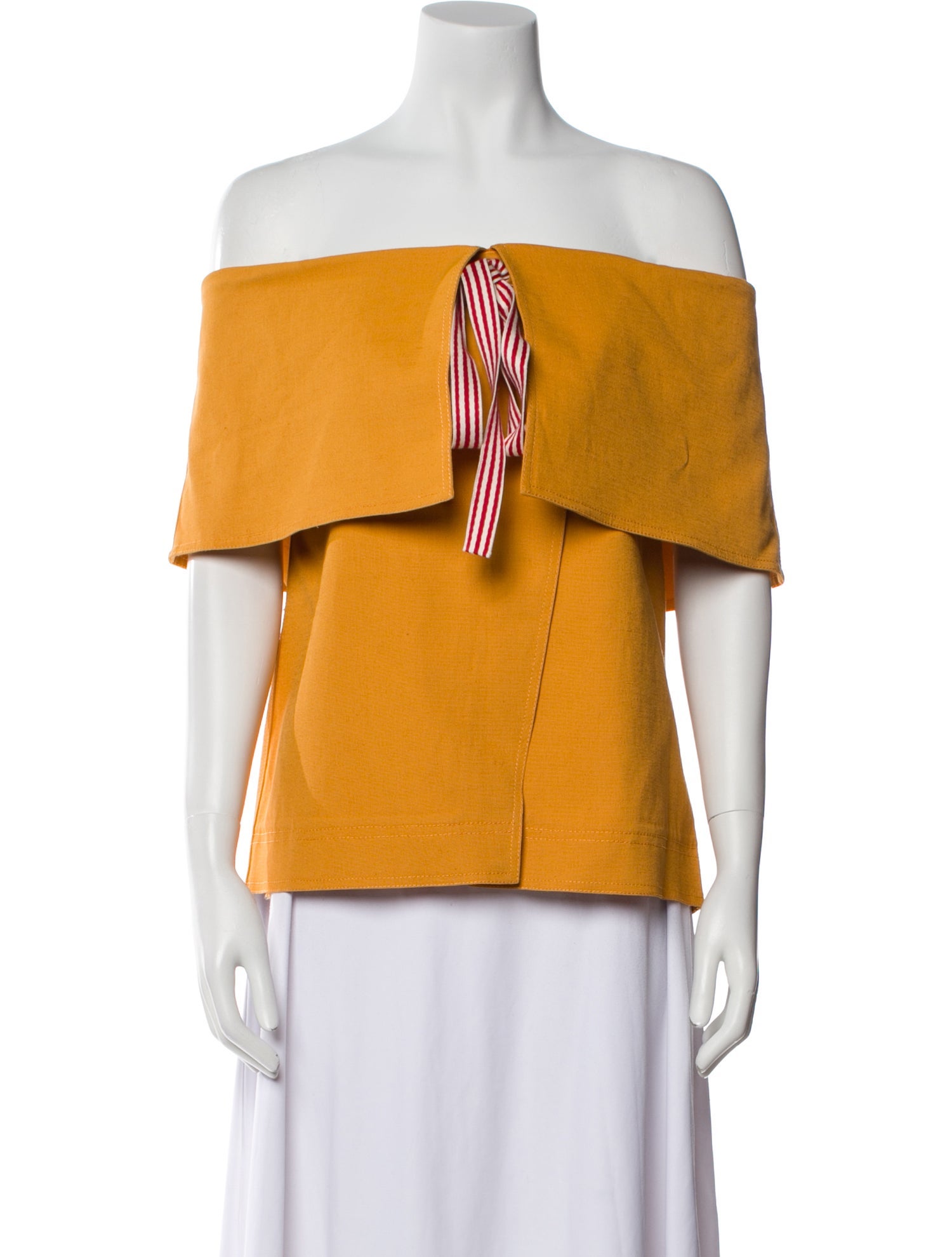 Rosie Assoulin Off-The-Shoulder Short Sleeve Top