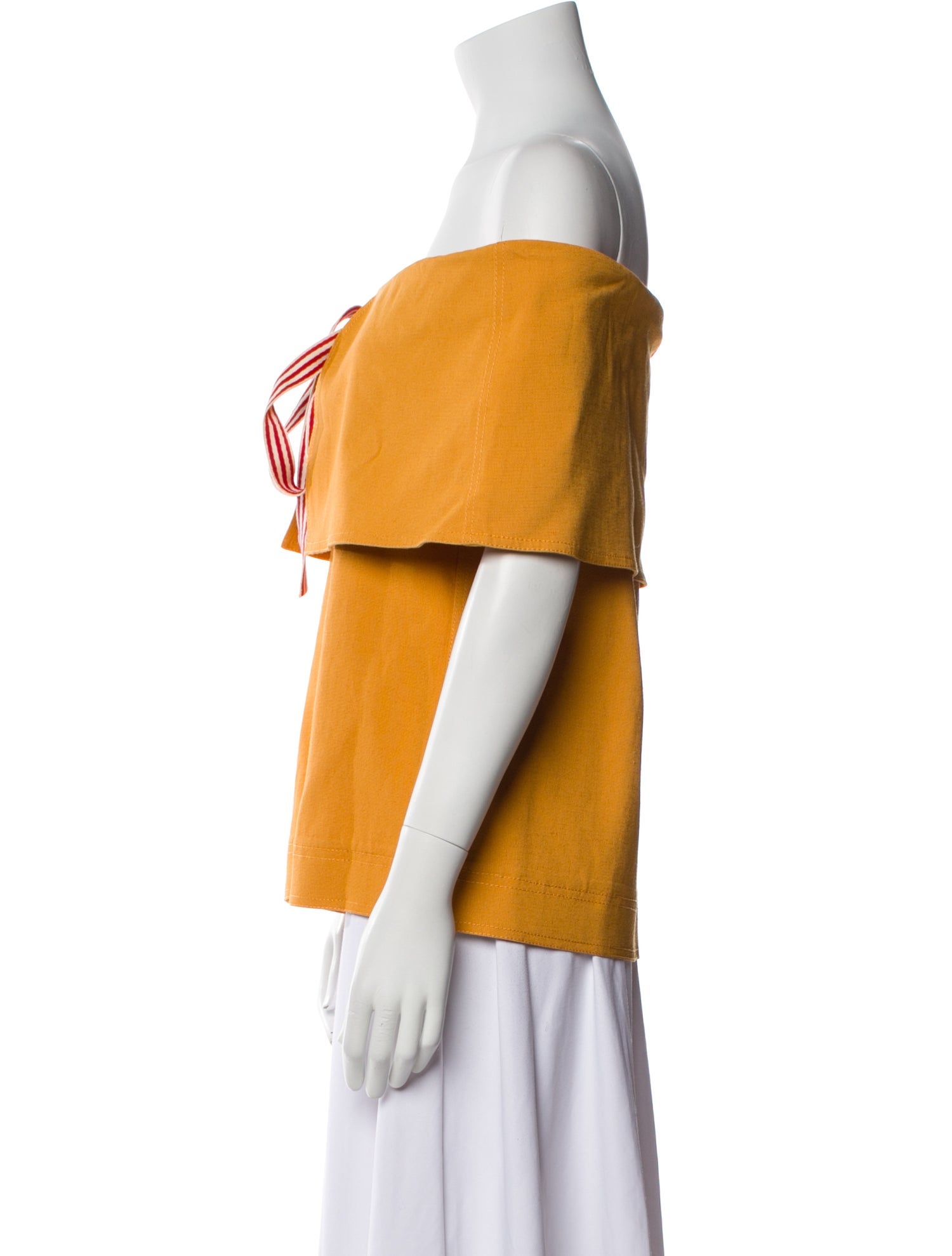 Rosie Assoulin Off-The-Shoulder Short Sleeve Top