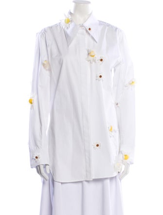 Rosie Assoulin Long Sleeve Button-Up Top