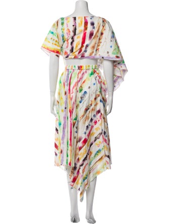 Rosie Assoulin Tie-Dye Print Skirt Set