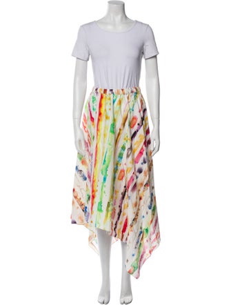 Rosie Assoulin Tie-Dye Print Skirt Set