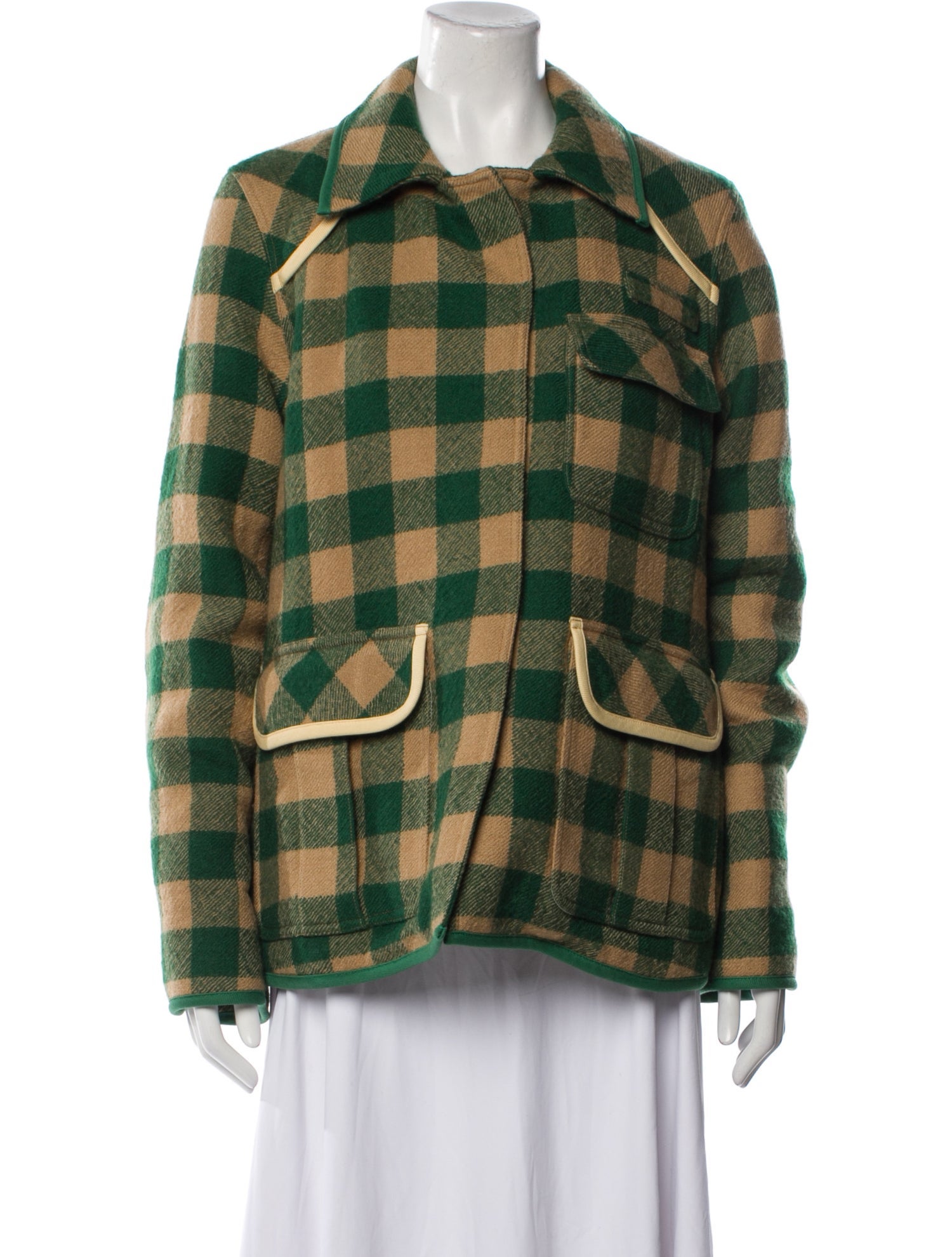 Rosie Assoulin Plaid Print Jacket
