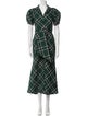 Rosie Assoulin Plaid Print Trench Coat
