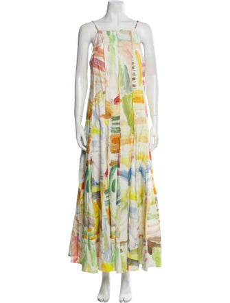 Rosie Assoulin Printed Midi Length Dress