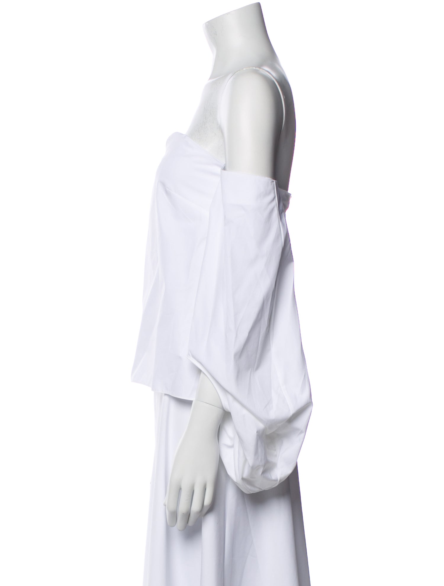 Rosie Assoulin Off-The-Shoulder Three-Quarter Sleeve Crop Top w/ Tags