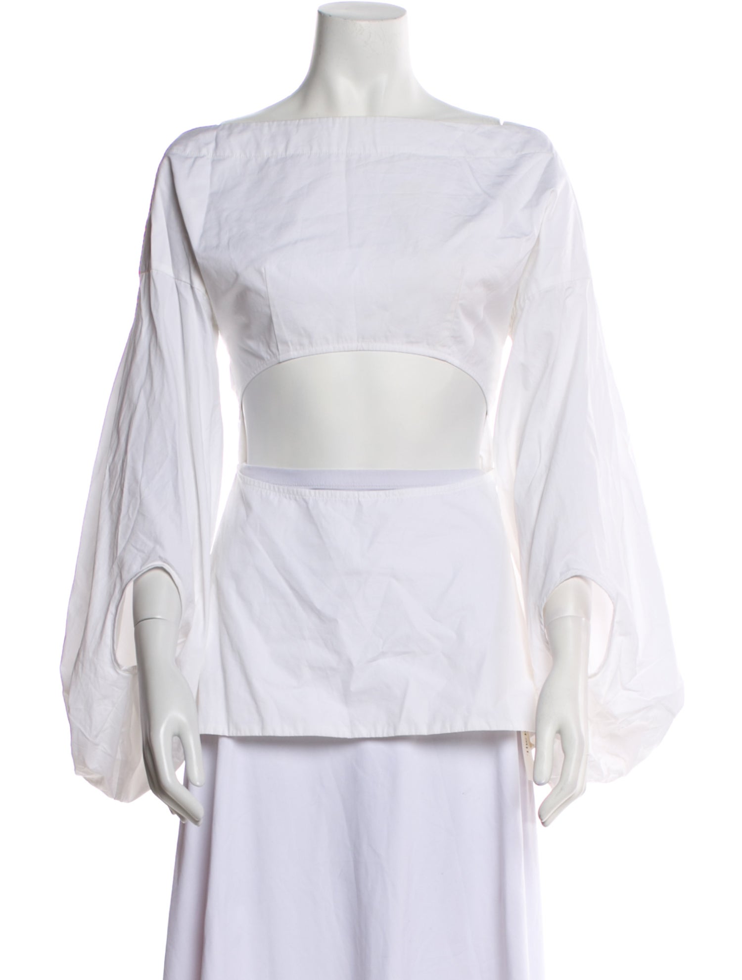 Rosie Assoulin Bateau Neckline Three-Quarter Sleeve Blouse