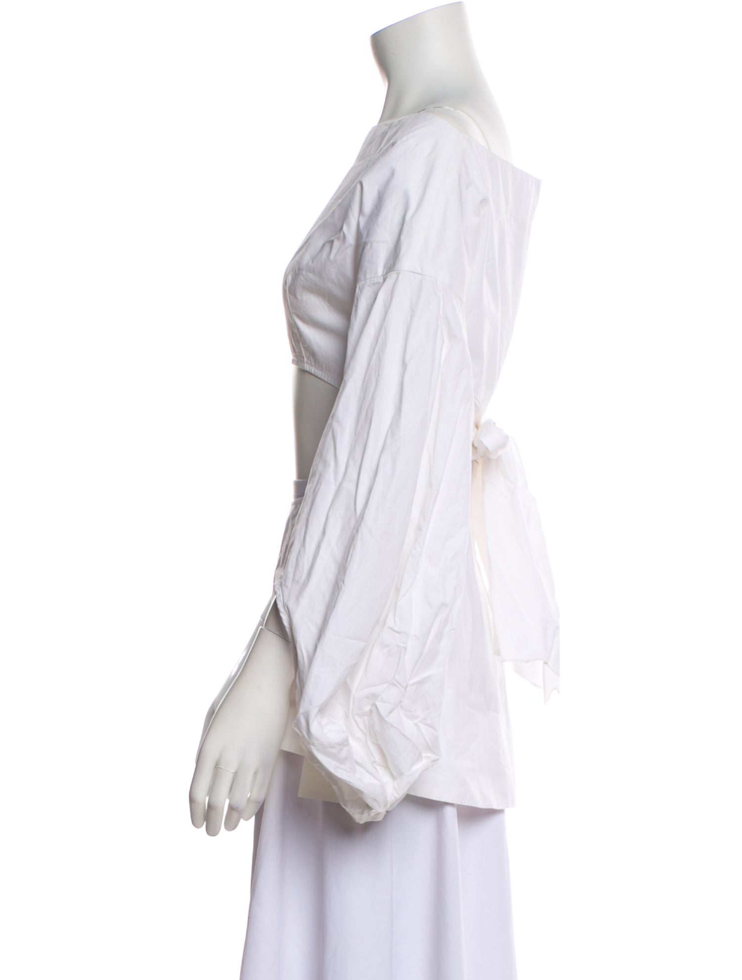 Rosie Assoulin Bateau Neckline Three-Quarter Sleeve Blouse