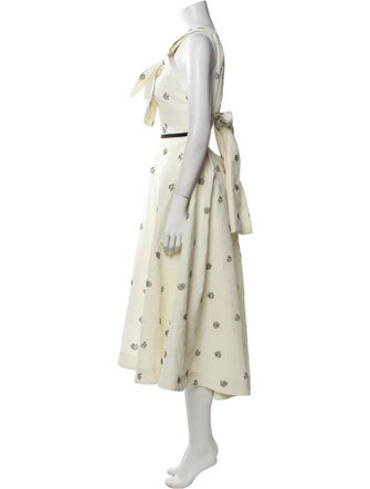 Rosie Assoulin Floral Print Long Dress