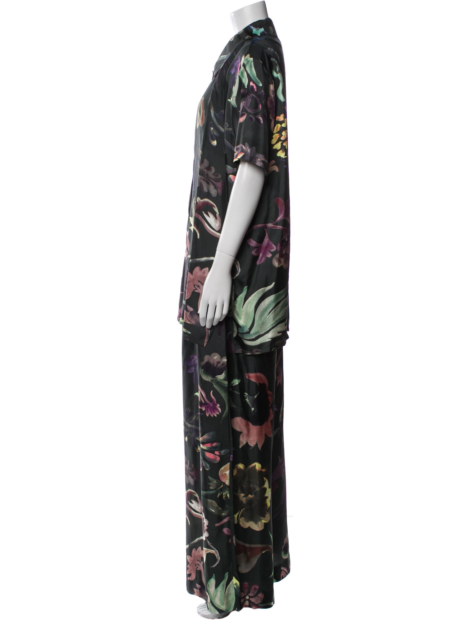 Rosie Assoulin Silk Printed Pant Set