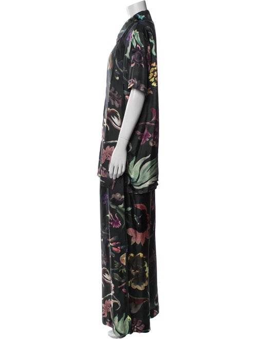 Rosie Assoulin Silk Printed Pant Set