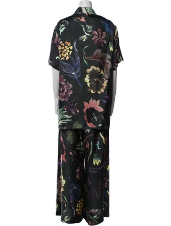 Rosie Assoulin Silk Printed Pant Set