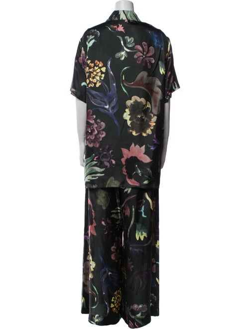 Rosie Assoulin Silk Printed Pant Set