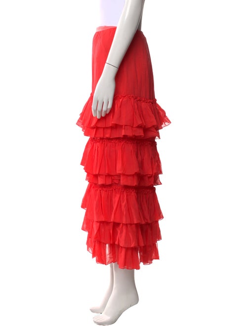 Rosie Assoulin Ruffle Embellishment Midi Length Skirt