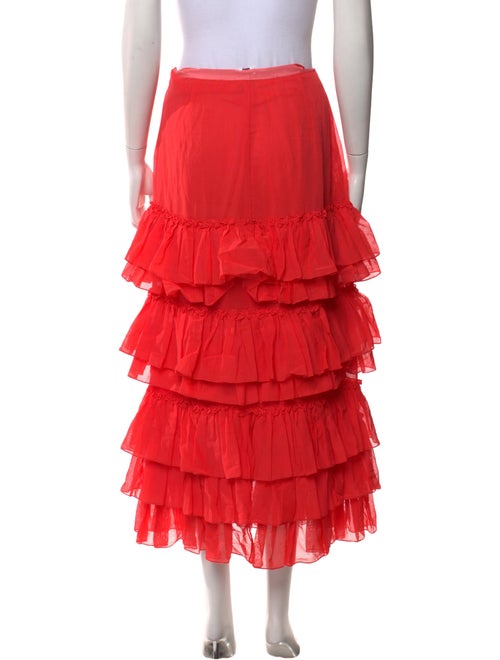 Rosie Assoulin Ruffle Embellishment Midi Length Skirt