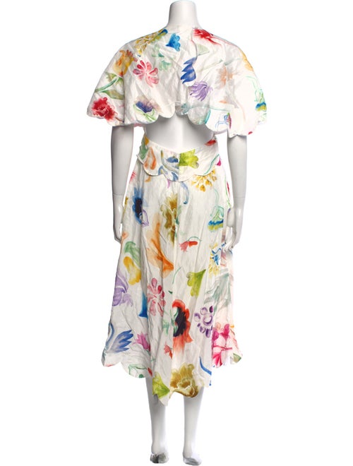 Rosie Assoulin Floral Print Long Dress