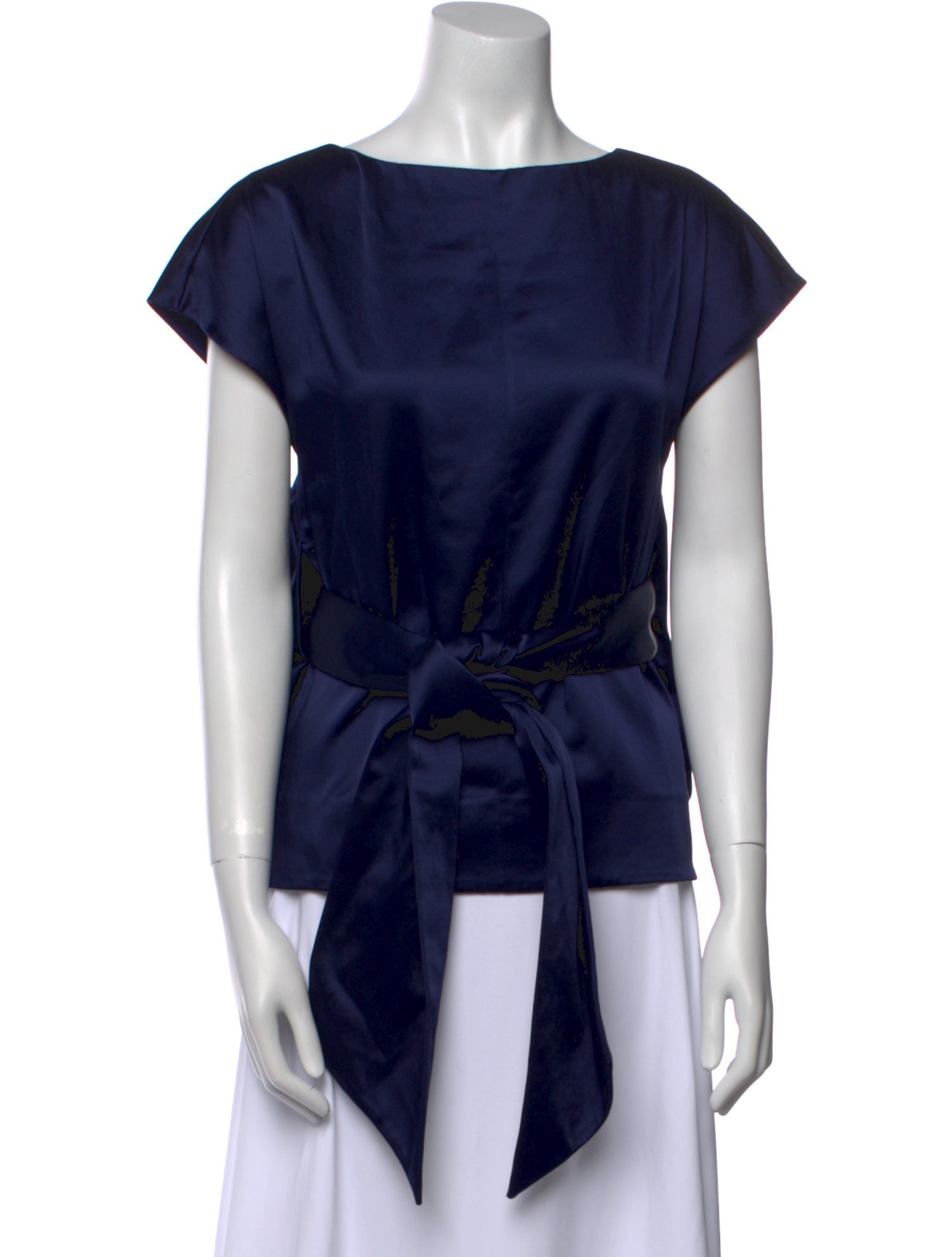 Rosie Assoulin Bateau Neckline Short Sleeve Blouse