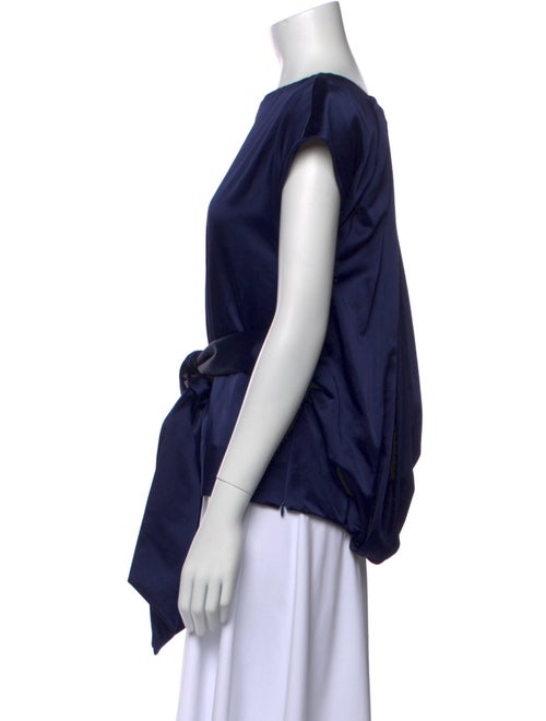 Rosie Assoulin Bateau Neckline Short Sleeve Blouse