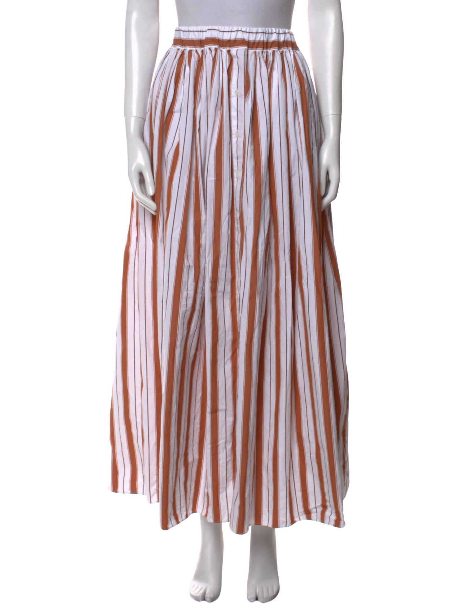 Rosie Assoulin Striped Long Skirt