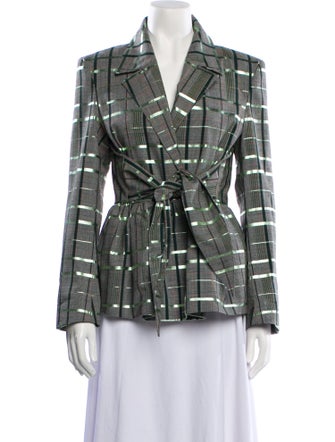 Rosie Assoulin Plaid Print Blazer
