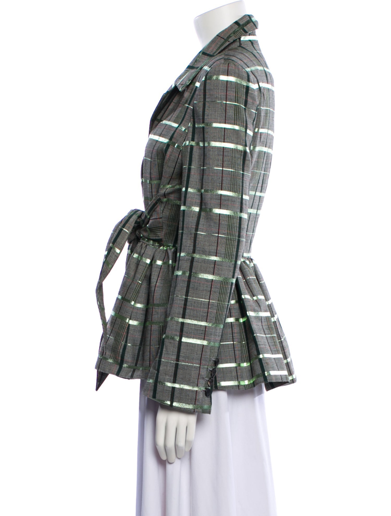 Rosie Assoulin Plaid Print Blazer