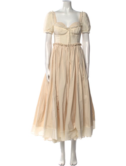 Rosie Assoulin Square Neckline Long Dress