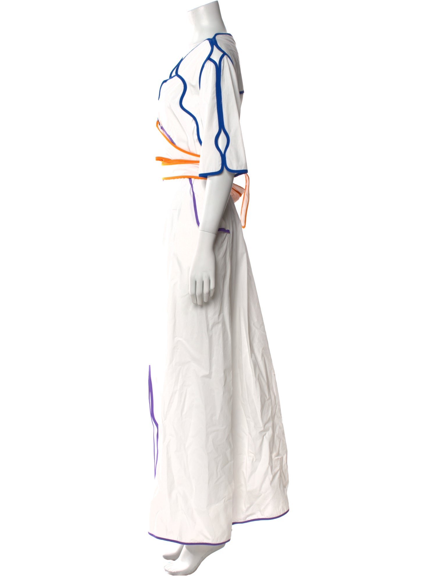 Rosie Assoulin V-Neck Long Dress