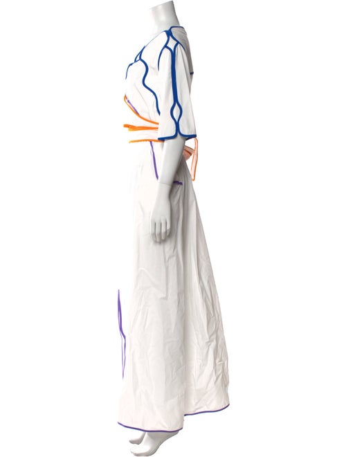 Rosie Assoulin V-Neck Long Dress