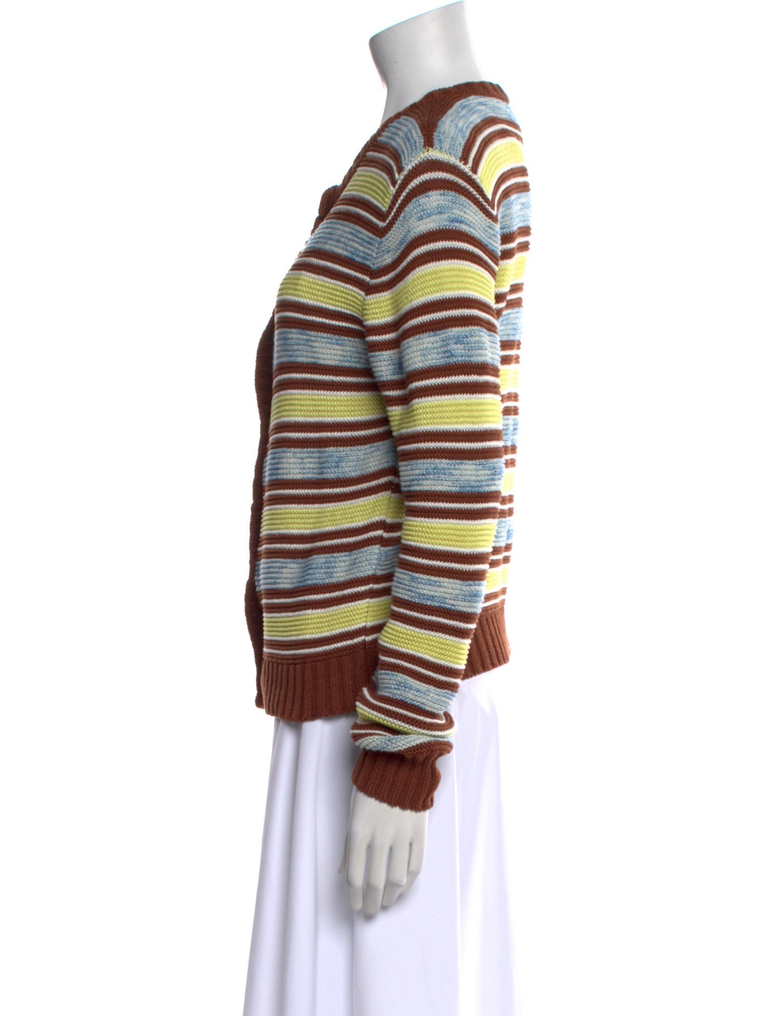 Rosie Assoulin Striped Scoop Neck Sweater