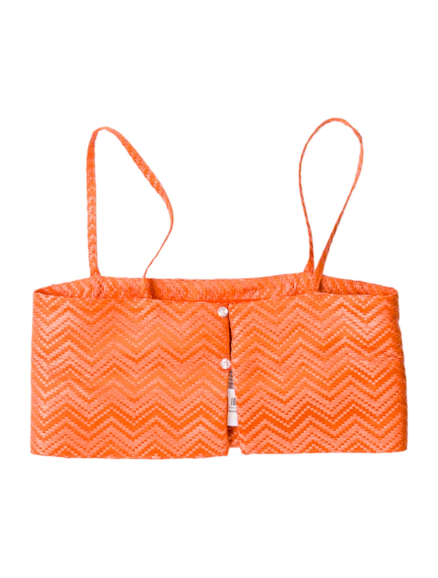 Rosie Assoulin Striped Square Neckline Crop Top w/ Tags