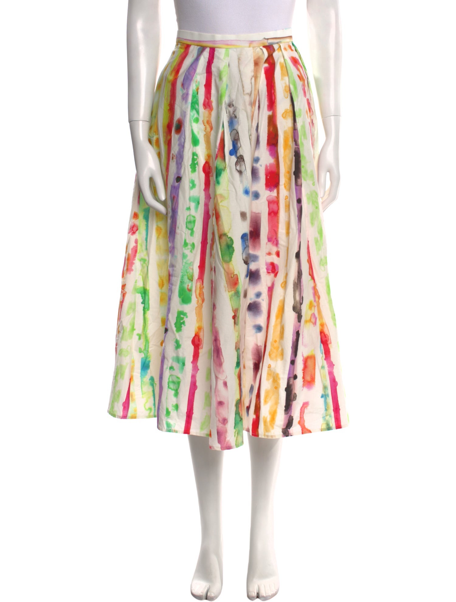 Rosie Assoulin Printed Midi Length Skirt