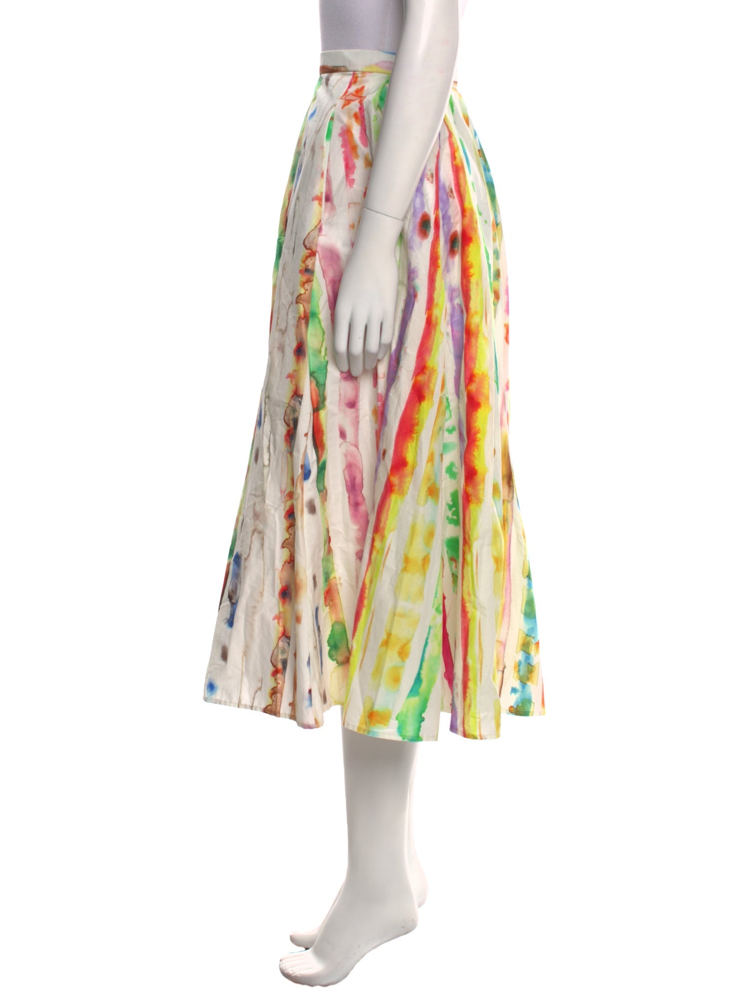 Rosie Assoulin Printed Midi Length Skirt