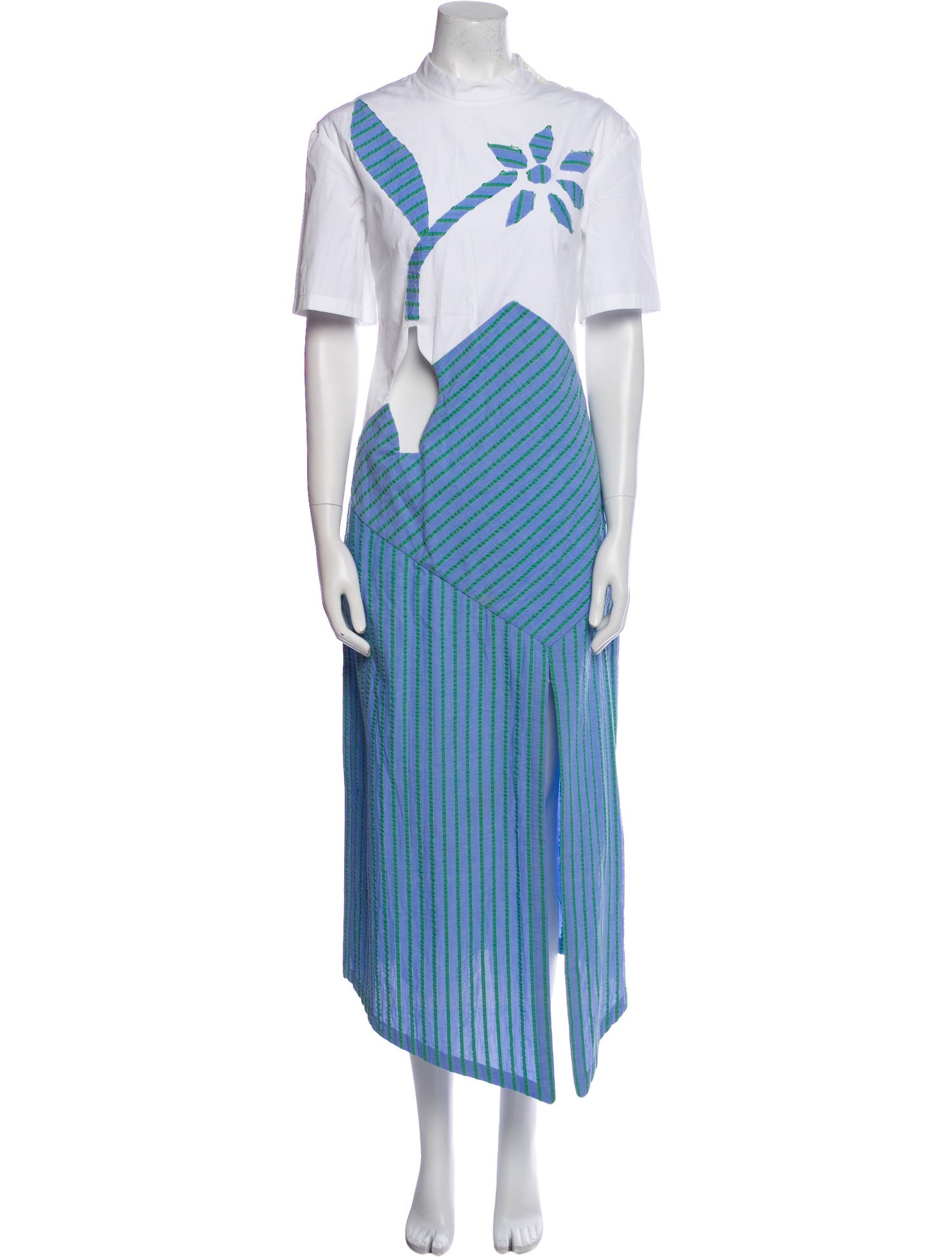 Rosie Assoulin Striped Long Dress