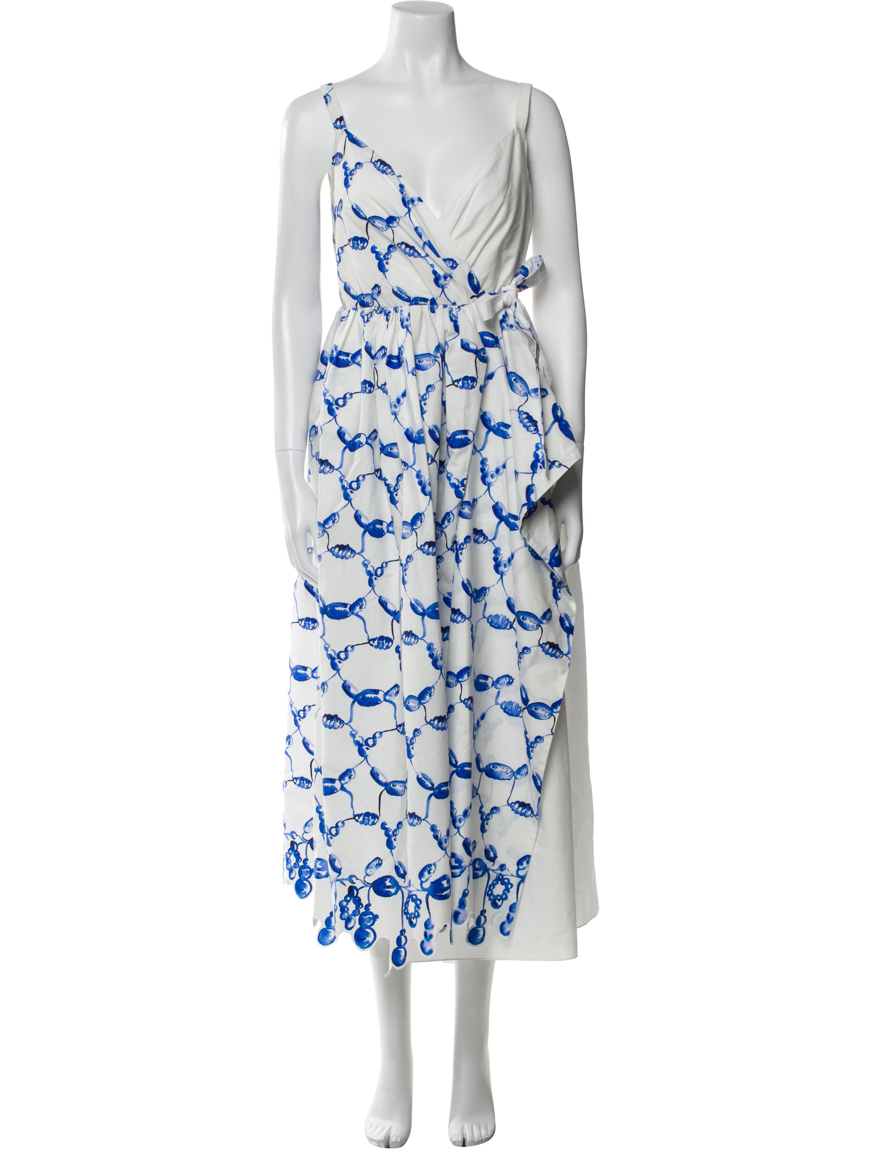 Rosie Assoulin Floral Print Long Dress