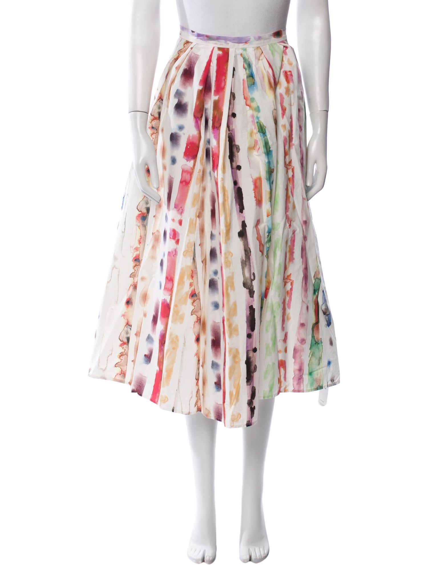 Rosie Assoulin Printed Midi Length Skirt