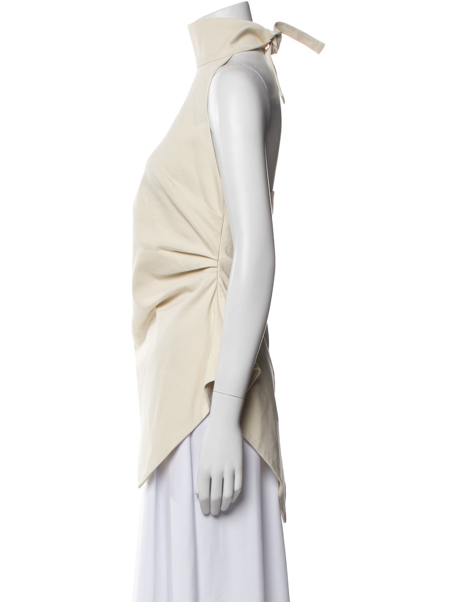 Rosie Assoulin Cowl Neck Sleeveless Blouse