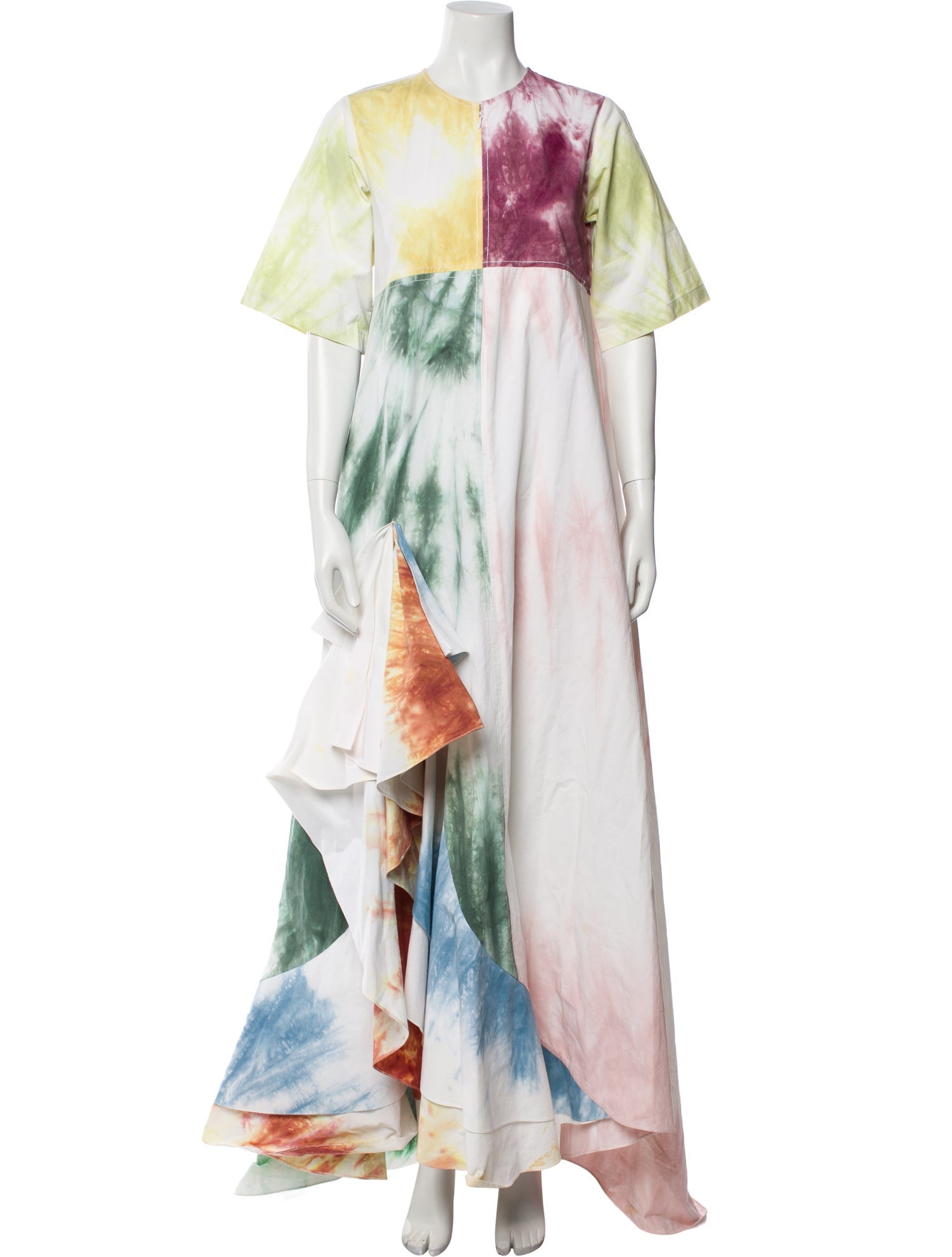 Rosie Assoulin Tie-Dye Print Long Dress