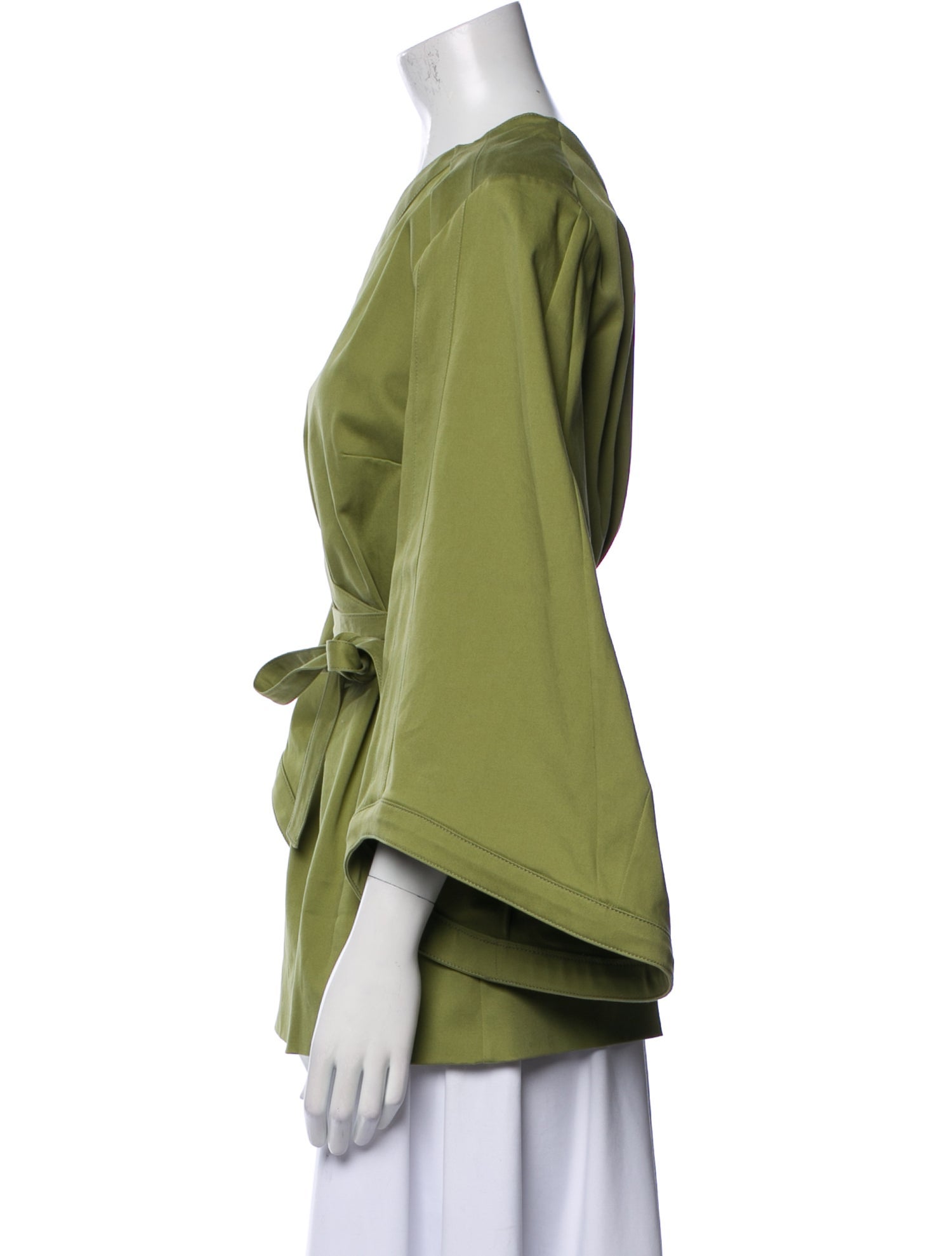 Rosie Assoulin One-Shoulder Three-Quarter Sleeve Blouse w/ Tags