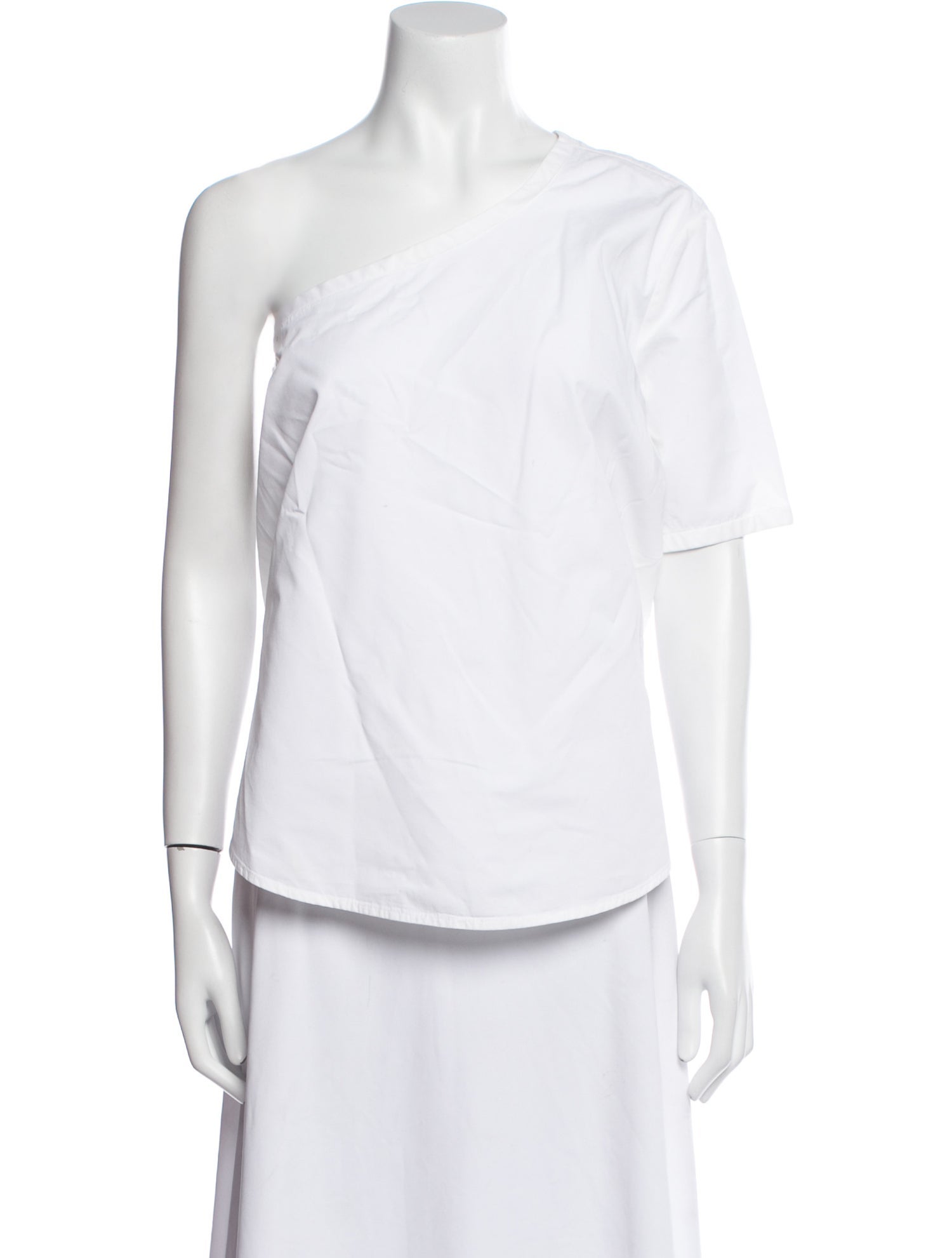 Rosie Assoulin One-Shoulder Short Sleeve Top