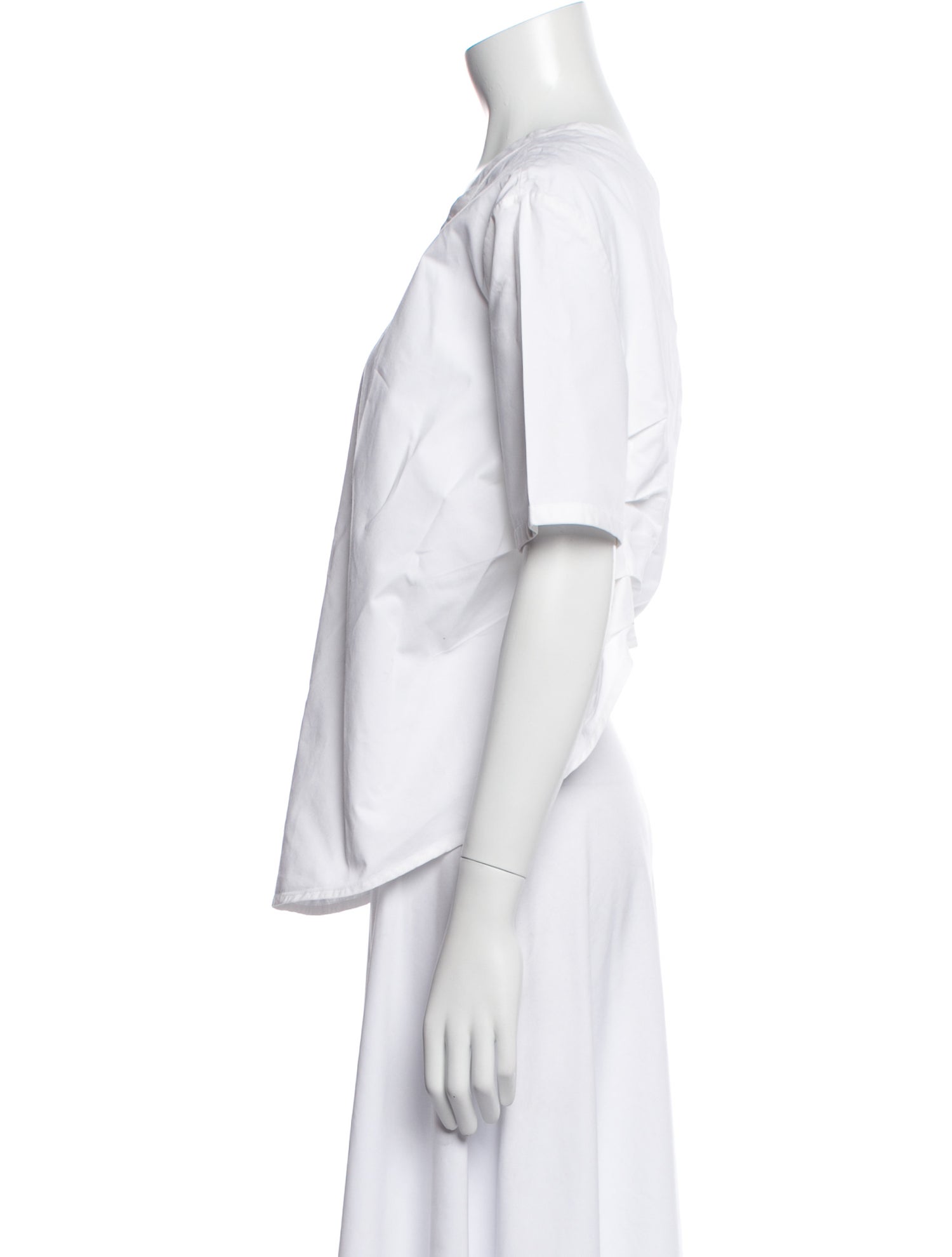 Rosie Assoulin One-Shoulder Short Sleeve Top