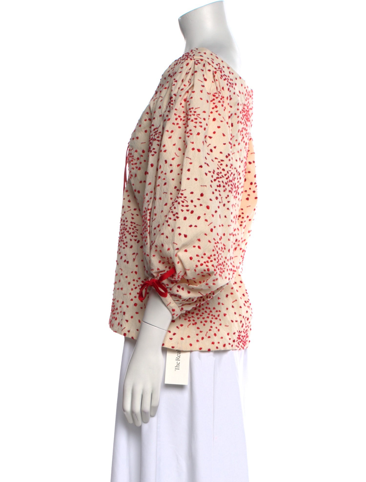 Rosie Assoulin Printed V-Neck Blouse