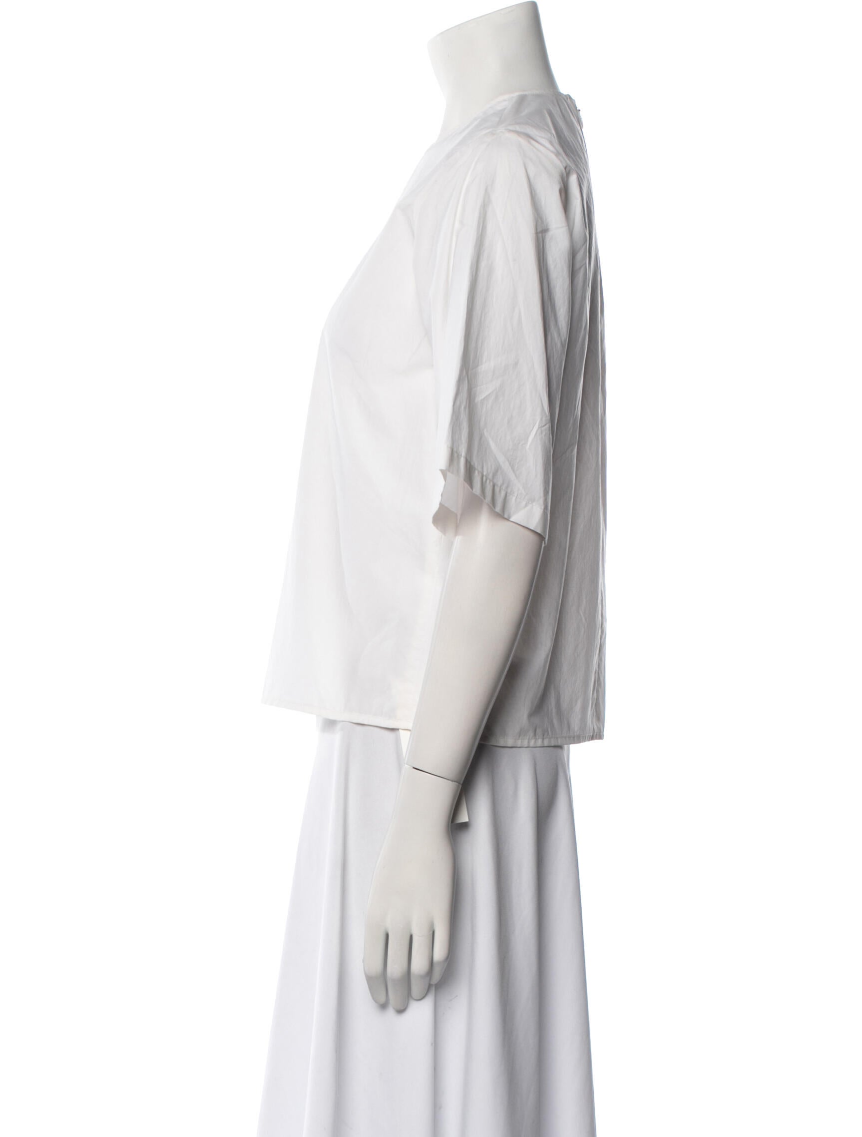 Rosie Assoulin Crew Neck Short Sleeve Blouse