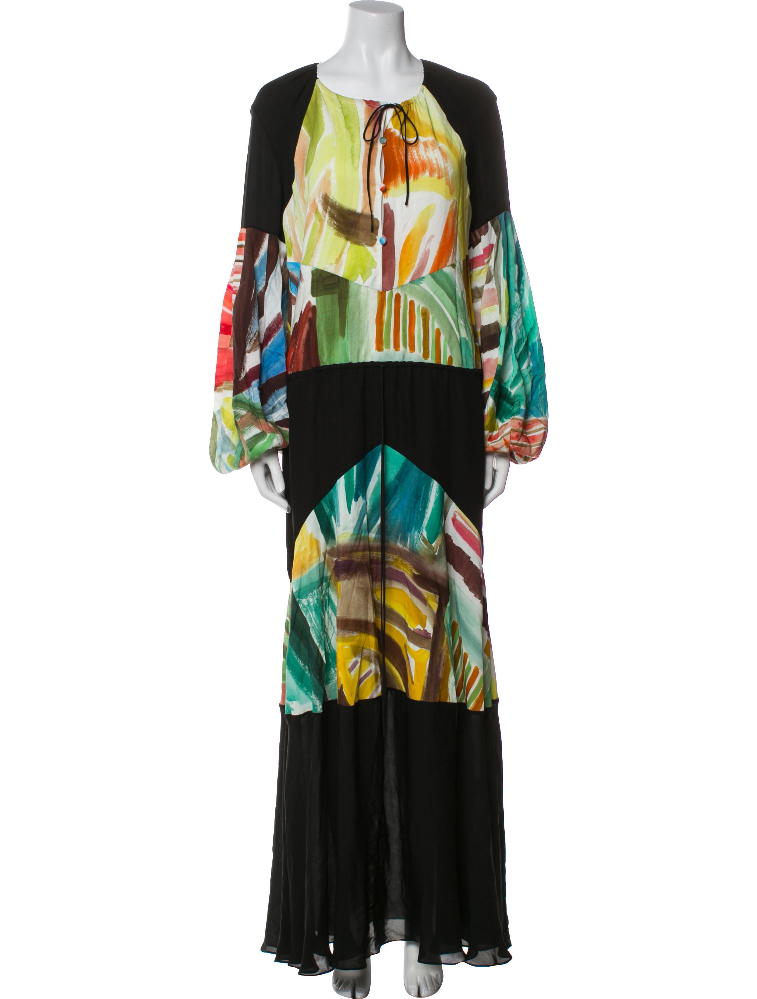 Rosie Assoulin Printed Long Dress