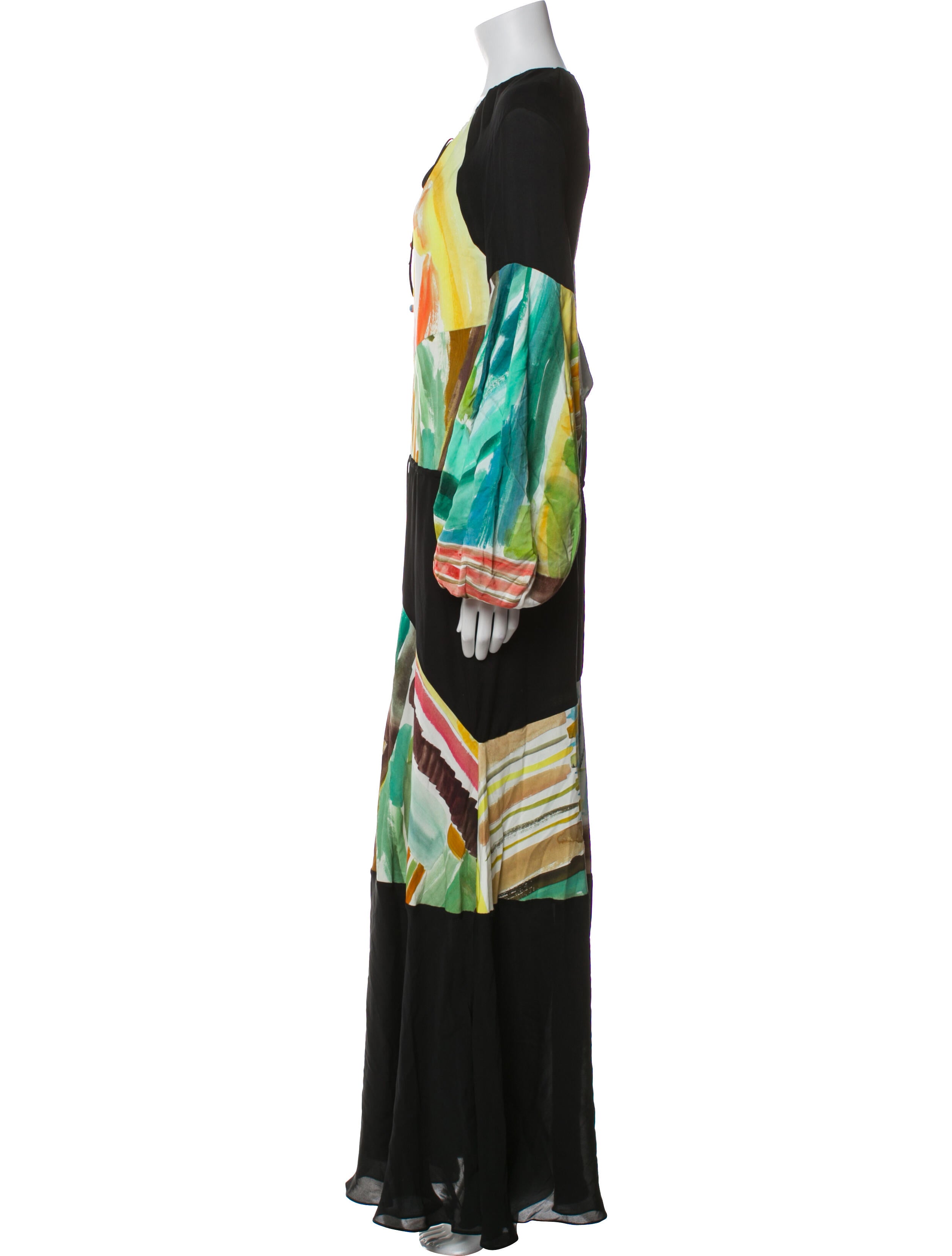 Rosie Assoulin Printed Long Dress